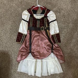 Girls pirate dress costume size 10/12